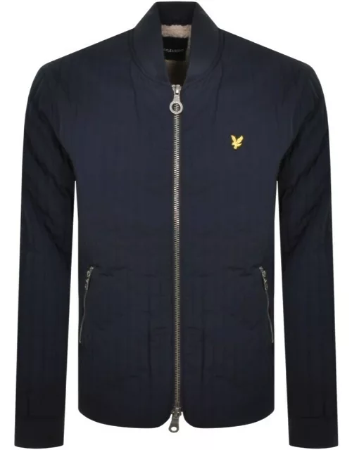 Lyle And Scott Quilted Liner Jacket Navy