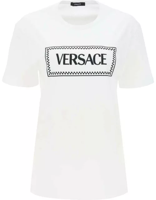 VERSACE T-shirt with logo embroidery