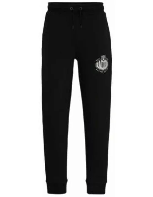 BOSS x NFL cotton-blend tracksuit bottoms with collaborative branding- Raiders Men's Jogging Pant