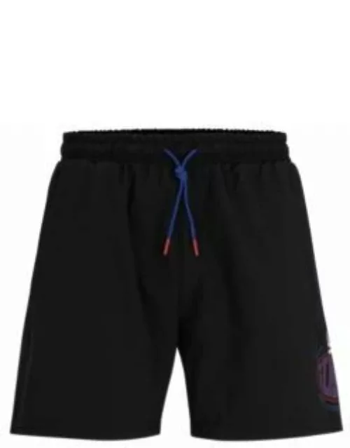 BOSS x NFL quick-dry swim shorts with collaborative branding- Giants Men's Swim Short