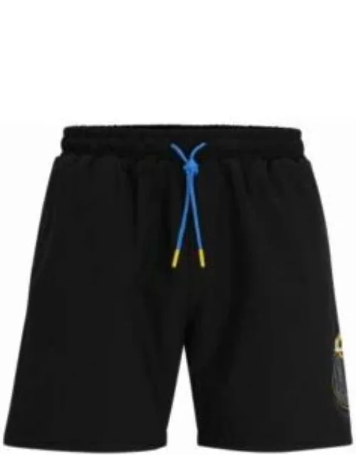 BOSS x NFL quick-dry swim shorts with collaborative branding- Rams Men's Swim Short