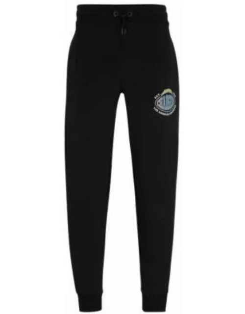 BOSS x NFL cotton-blend tracksuit bottoms with collaborative branding- Chargers Men's Jogging Pant