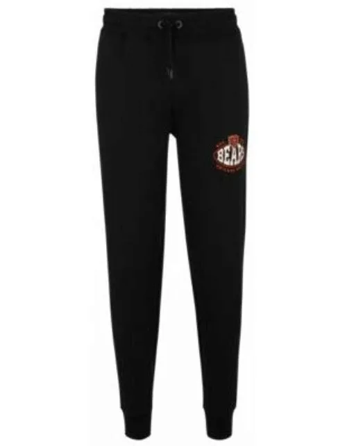 BOSS x NFL cotton-blend tracksuit bottoms with collaborative branding- Bears Men's Jogging Pant