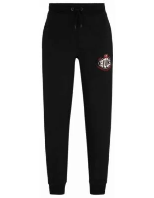 BOSS x NFL cotton-blend tracksuit bottoms with collaborative branding- Bucs Men's Jogging Pant