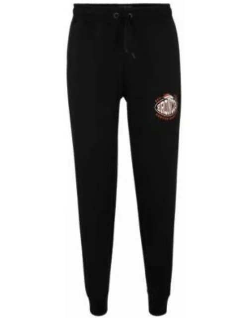 BOSS x NFL cotton-blend tracksuit bottoms with collaborative branding- Broncos Men's Jogging Pant