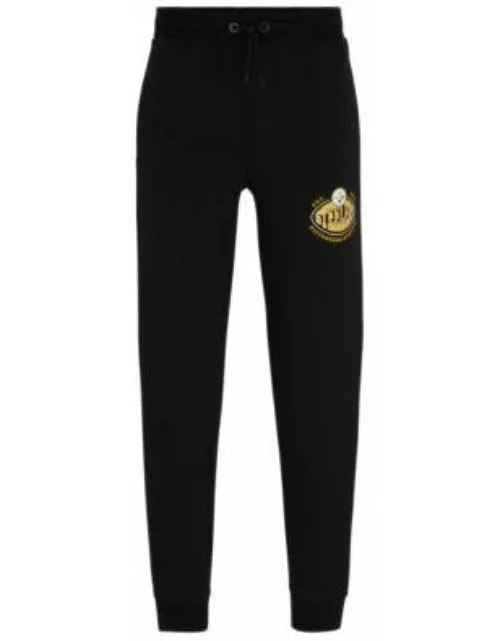 BOSS x NFL cotton-blend tracksuit bottoms with collaborative branding- Steelers Men's Jogging Pant