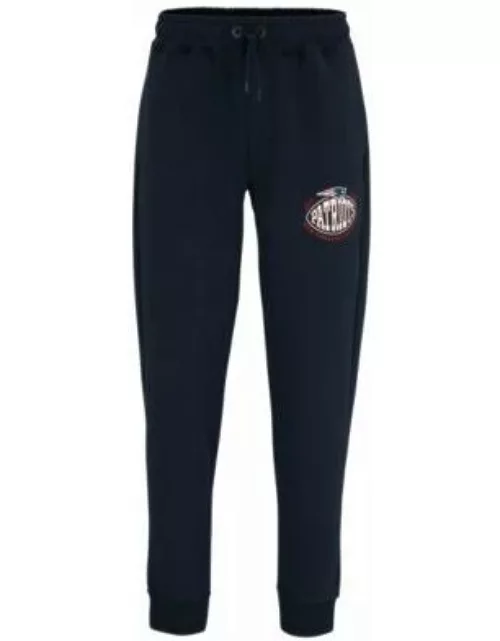 BOSS x NFL cotton-blend tracksuit bottoms with collaborative branding- Patriots Men's Jogging Pant