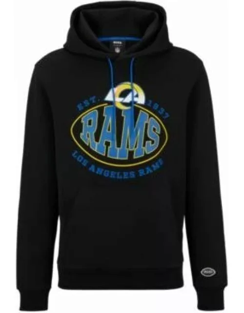 BOSS x NFL cotton-blend hoodie with collaborative branding- Rams Men's Tracksuit