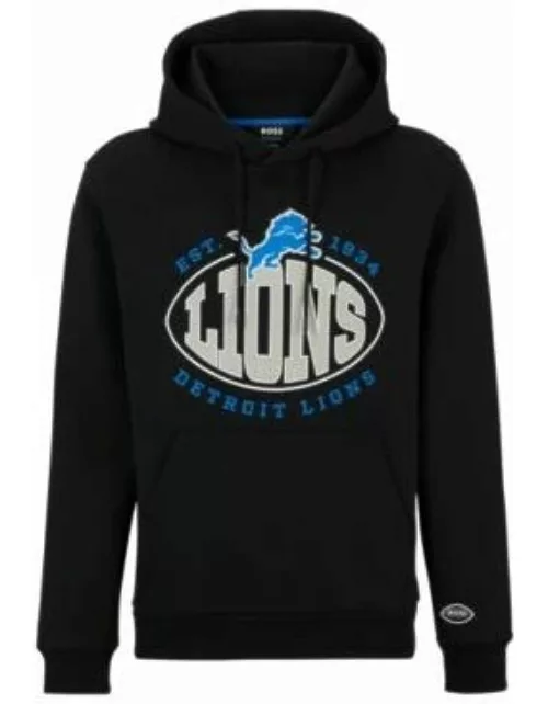 BOSS x NFL cotton-blend hoodie with collaborative branding- Lions Men's Tracksuit