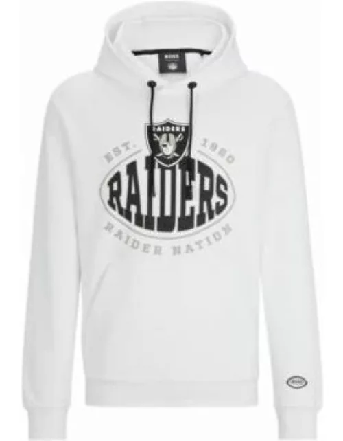BOSS x NFL cotton-blend hoodie with collaborative branding- Raiders Men's Tracksuit
