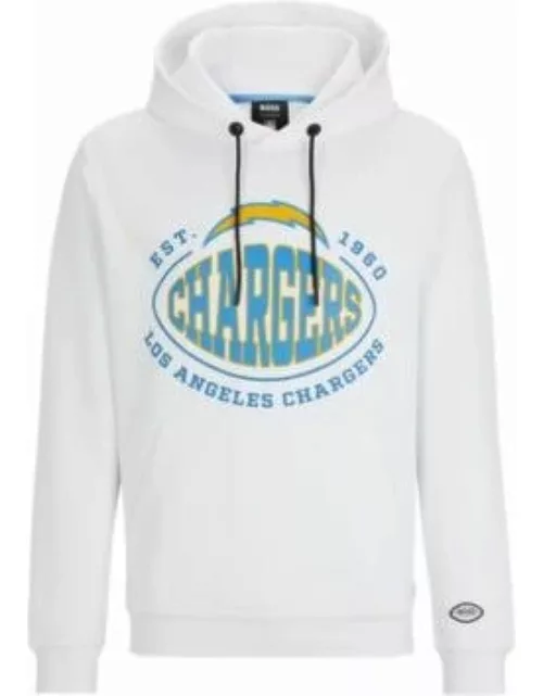 BOSS x NFL cotton-blend hoodie with collaborative branding- Chargers Men's Tracksuit