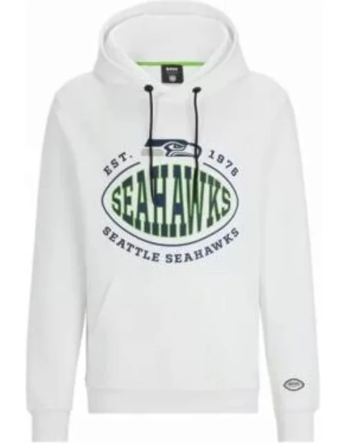 BOSS x NFL cotton-blend hoodie with collaborative branding- Seahawks Men's Tracksuit