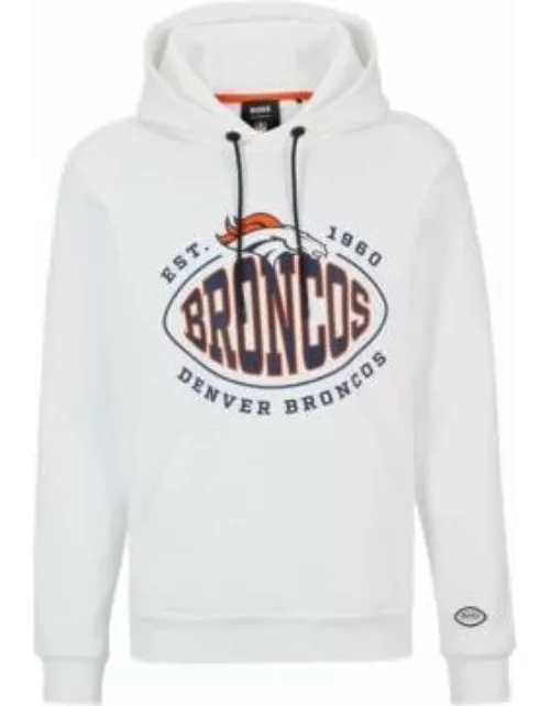 BOSS x NFL cotton-blend hoodie with collaborative branding- Broncos Men's Tracksuit