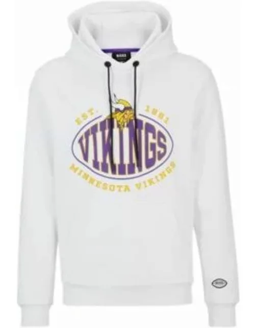 BOSS x NFL cotton-blend hoodie with collaborative branding- Vikings Men's Tracksuit
