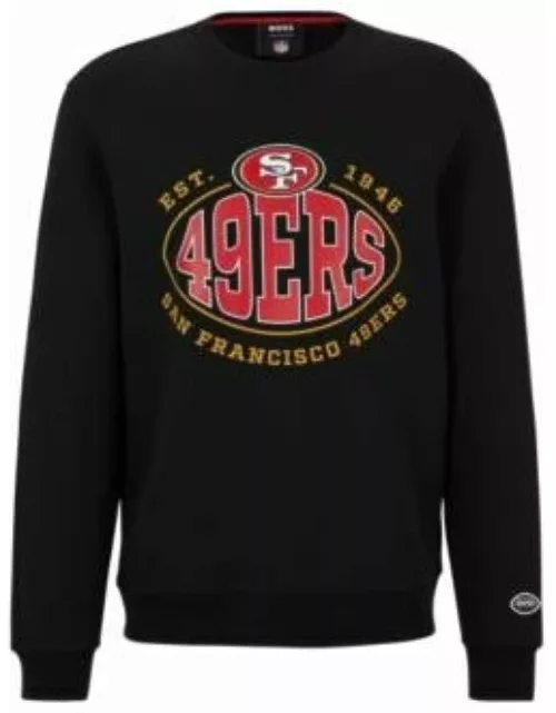 BOSS x NFL cotton-blend sweatshirt with collaborative branding- 49ers Men's Tracksuit