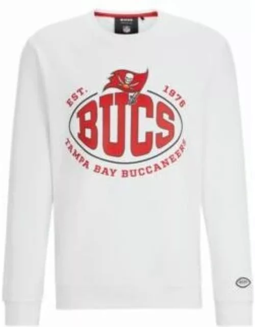 BOSS x NFL cotton-blend sweatshirt with collaborative branding- Bucs Men's Tracksuit