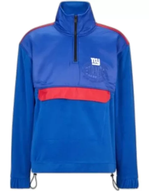 BOSS x NFL zip-neck sweatshirt with collaborative branding- Giants Men's Tracksuit