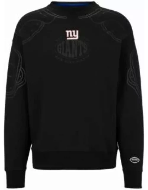 BOSS x NFL cotton-blend sweatshirt with collaborative branding- Giants Men's Tracksuit