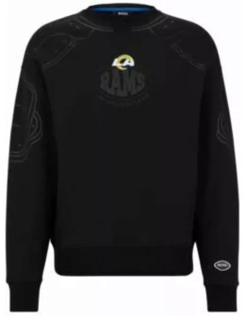 BOSS x NFL cotton-blend sweatshirt with collaborative branding- Rams Men's Tracksuit