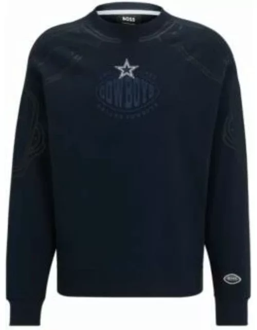 BOSS x NFL cotton-blend sweatshirt with collaborative branding- Cowboys Men's Tracksuit