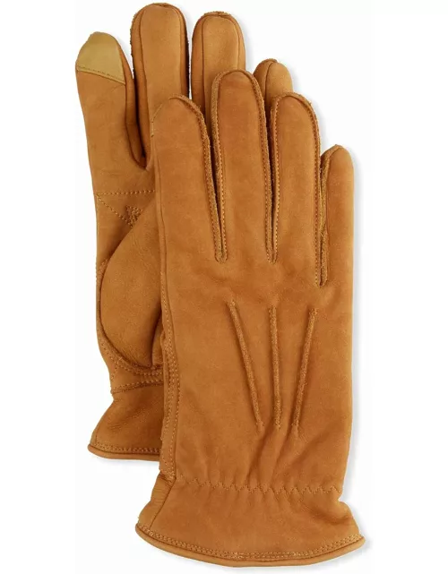 Men's Three-Point Leather Glove