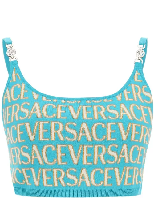Versace Jacquard Knit Top