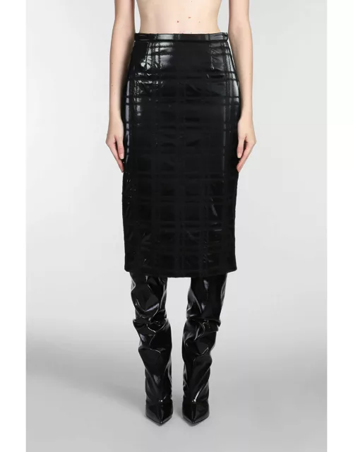 Rochas Skirt In Black Polyamide