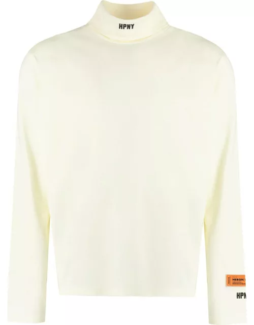 HERON PRESTON Long Sleeve Cotton T-shirt