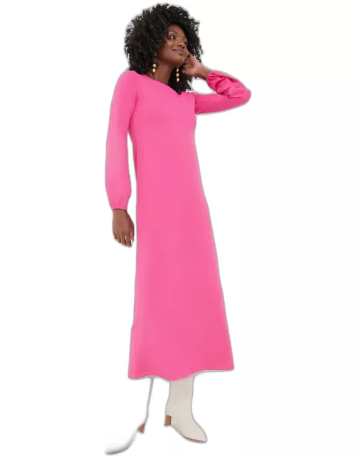 Hot Pink Double Knit Lennox Dres