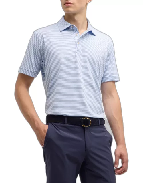 Men's Hales Performance Stripe Jersey Polo Shirt