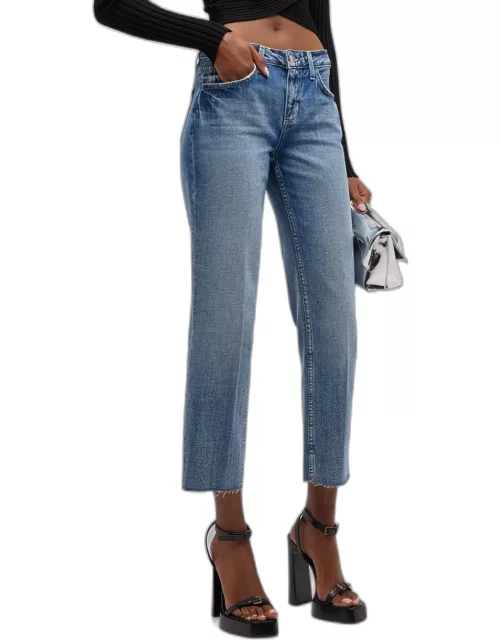 Milana Low-Rise Cropped Straight Jean