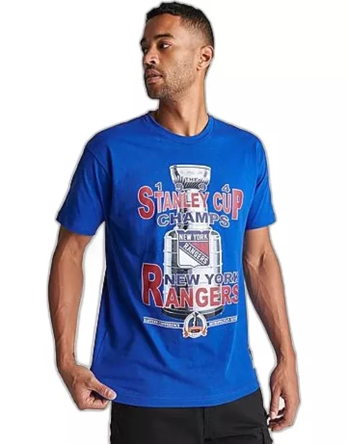 Men's Mitchell & Ness New York Rangers NHL Cup Chase Graphic T-Shirt