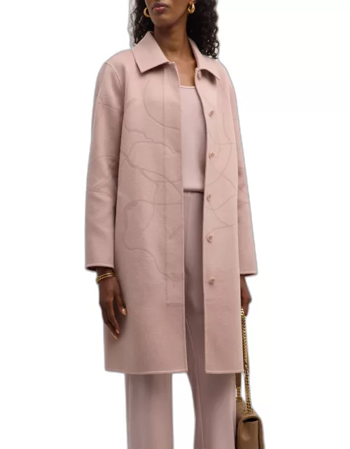 Double-Face Cashmere Embossed Coat