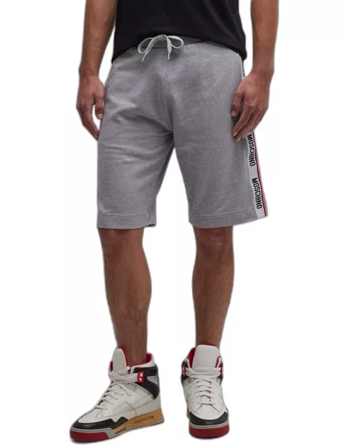 Men's Sweat Shorts with Side Taping