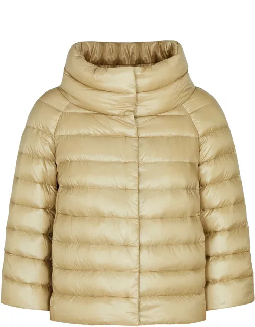 Herno Sofia Quilted Shell Jacket - Gold