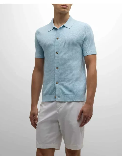Men's Cotton Knit Short-Sleeve Shirt