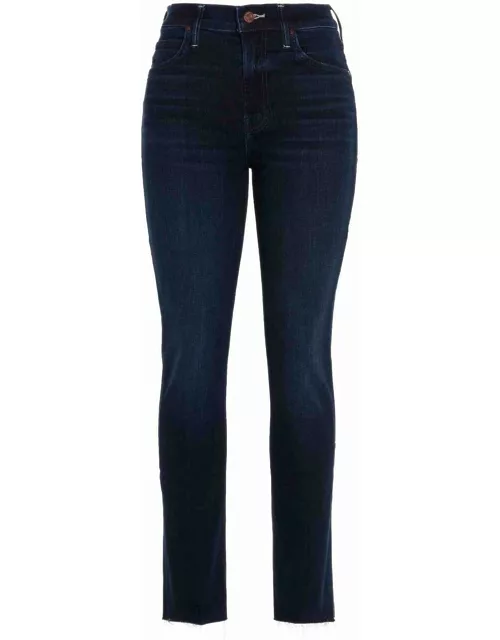 Mother Button Detailed Straight Leg Jean
