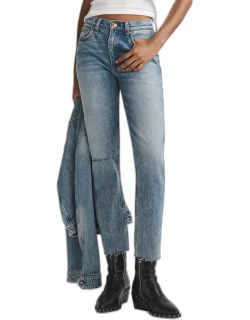 Wren Distressed Slim Straight Jean