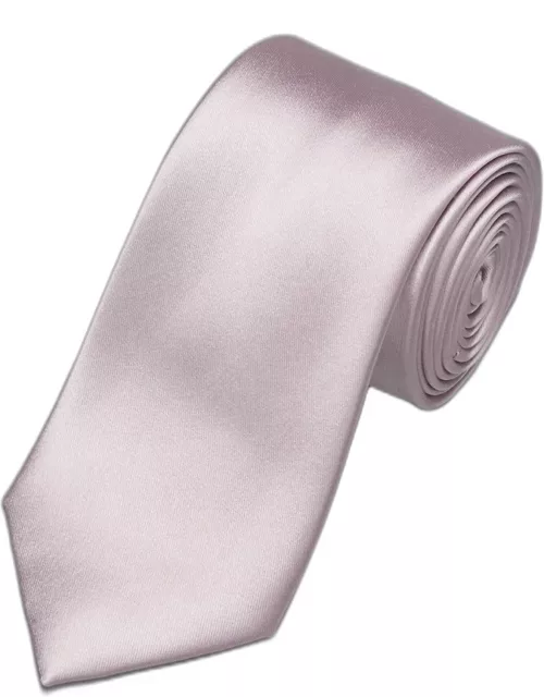 JoS. A. Bank Men's Reserve Collection Satin Weave Solid Tie, Dark Pink, One