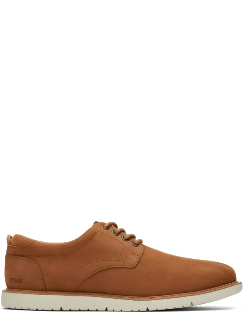 TOMS Men's Brown Navi Sugar Leather Dress Casual Shoes Sneaker