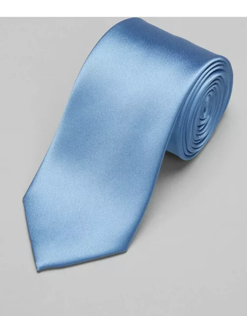 JoS. A. Bank Men's Reserve Collection Satin Weave Solid Tie, Blue, One