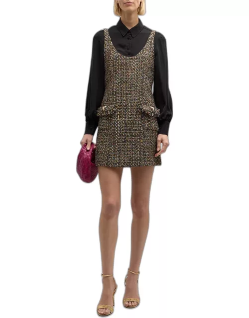 Florianna Confetti Tweed Mini Dres