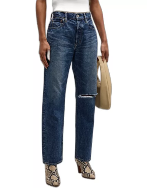 Widstoe Distressed Wide-Straight Jean