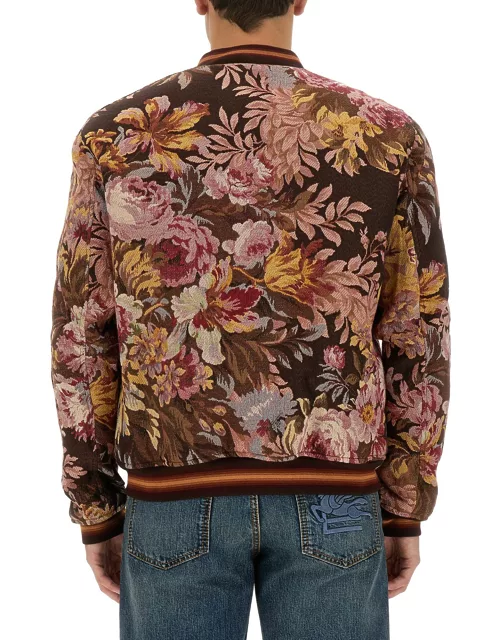 etro floral print bomber jacket