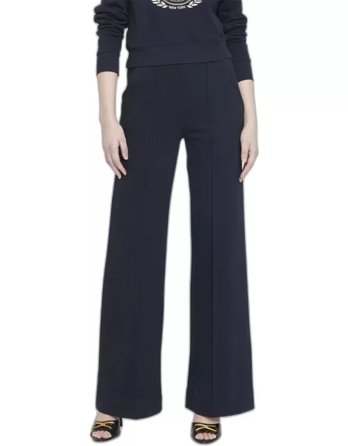 Dover Knit Wide-Leg Pull-On Pant