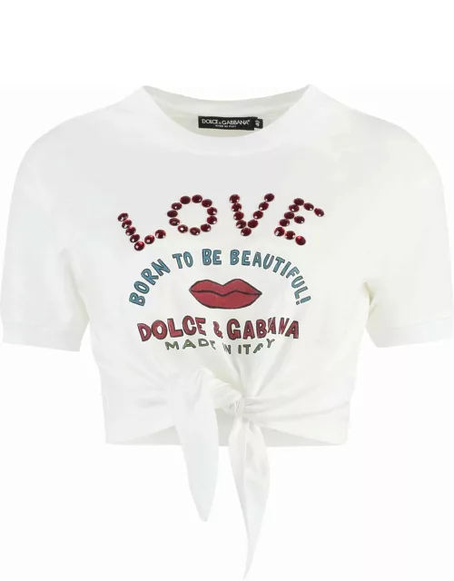 Dolce & Gabbana Knitted Crop Top