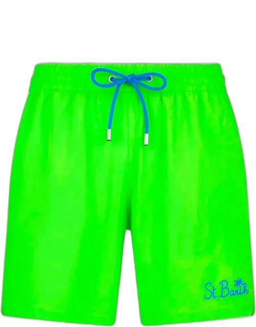 MC2 Saint Barth Man Fluo Green Comfort Swim Short