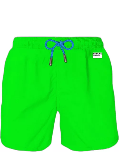 MC2 Saint Barth Man Fluo Green Swim Shorts Pantone Special Edition