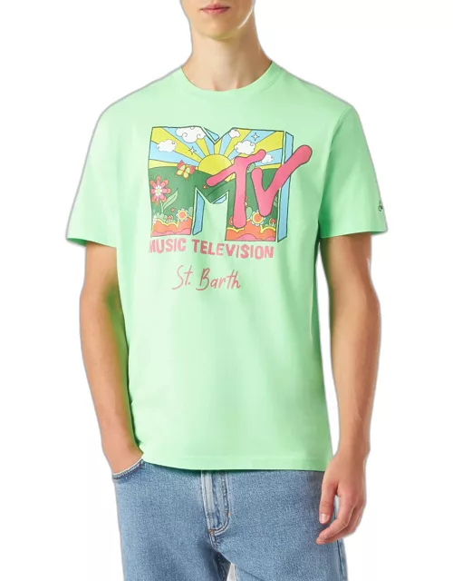 MC2 Saint Barth Man T-shirt With Mtv Front Print Mtv© Special Edition