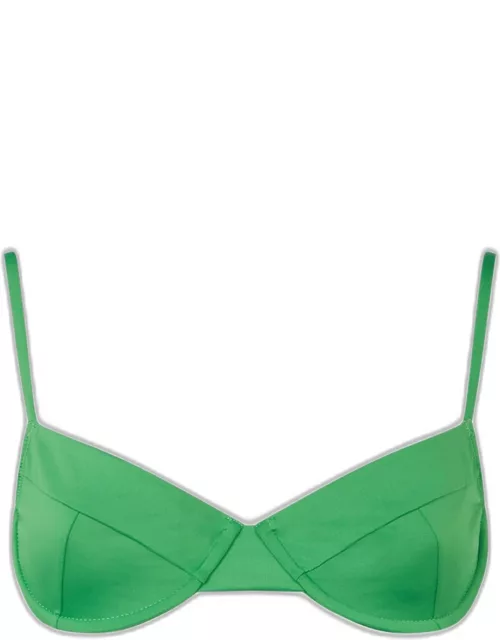 MC2 Saint Barth Woman Green Underwired Bralette Swimsuit